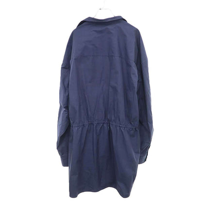Balenciaga Mini Shirt Dress Overshirt Navy 34 — view 2