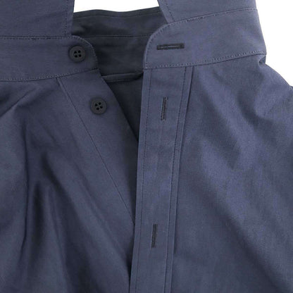 Balenciaga Mini Shirt Dress Overshirt Navy 34 — view 9