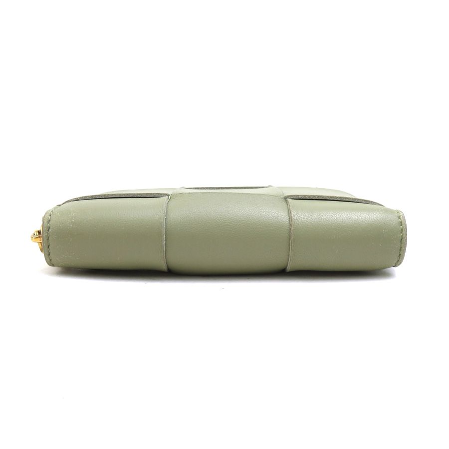 Bottega Veneta Billfold Leather Green — view 4