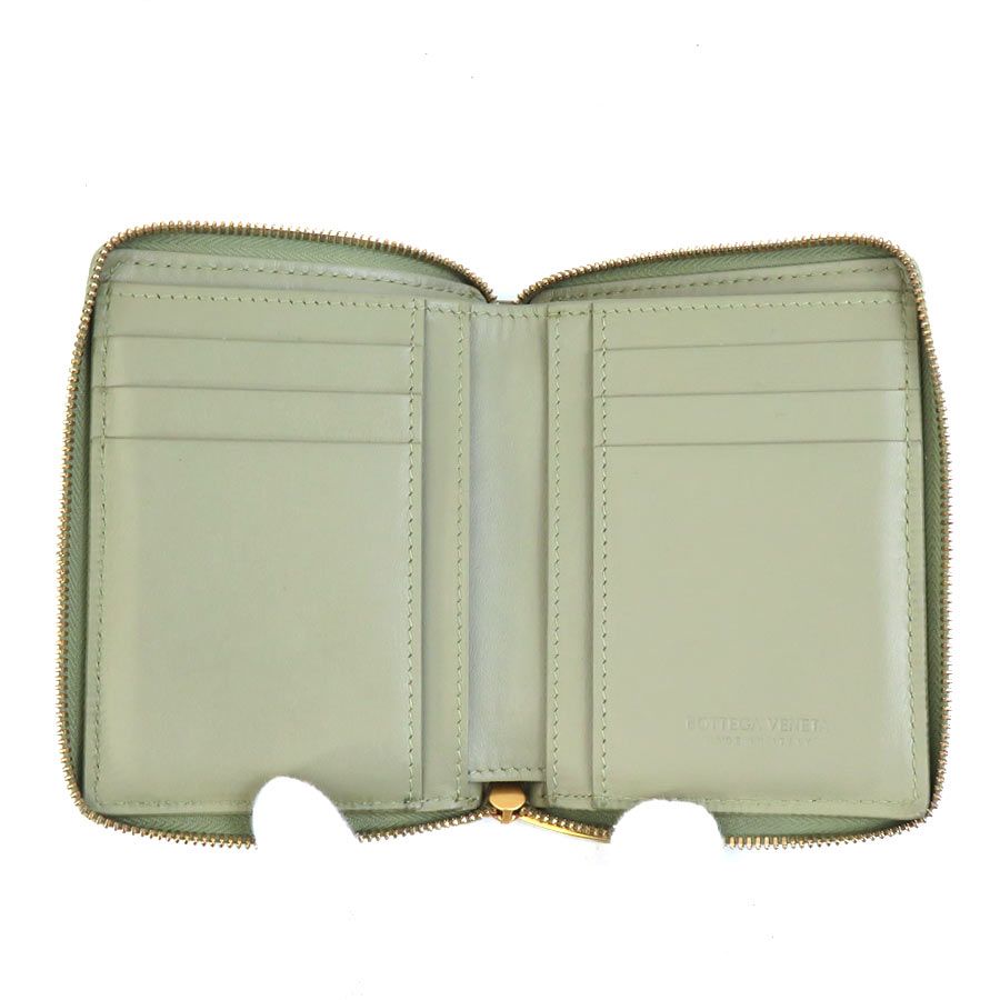 Bottega Veneta Billfold Leather Green — view 5