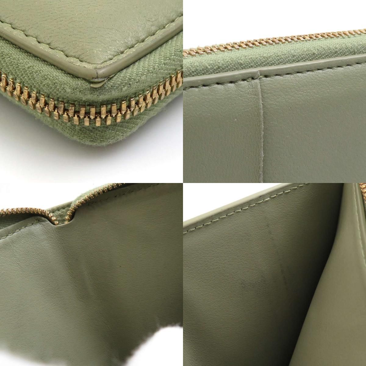 Bottega Veneta Billfold Leather Green — view 8
