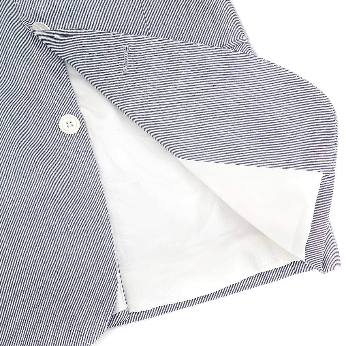 Celine Jude Striped Tailored Jacket Blue 34 — view 6