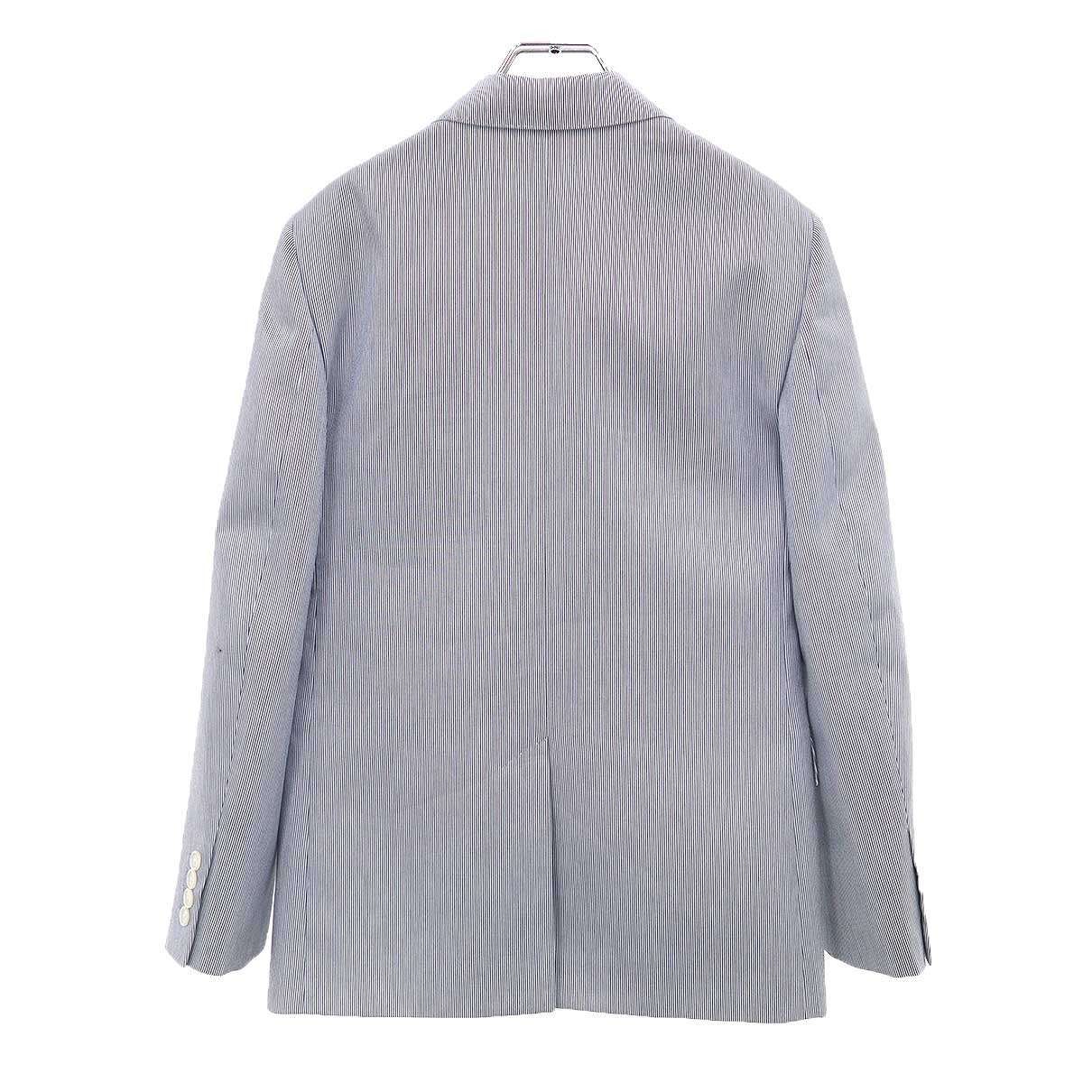 Celine Jude Striped Tailored Jacket Blue 34 — view 2