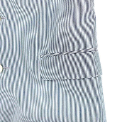 Celine Jude Striped Tailored Jacket Blue 34 — view 7
