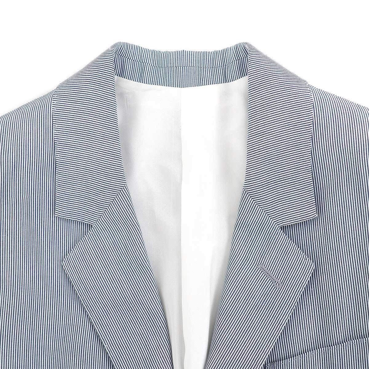 Celine Jude Striped Tailored Jacket Blue 34 — view 4