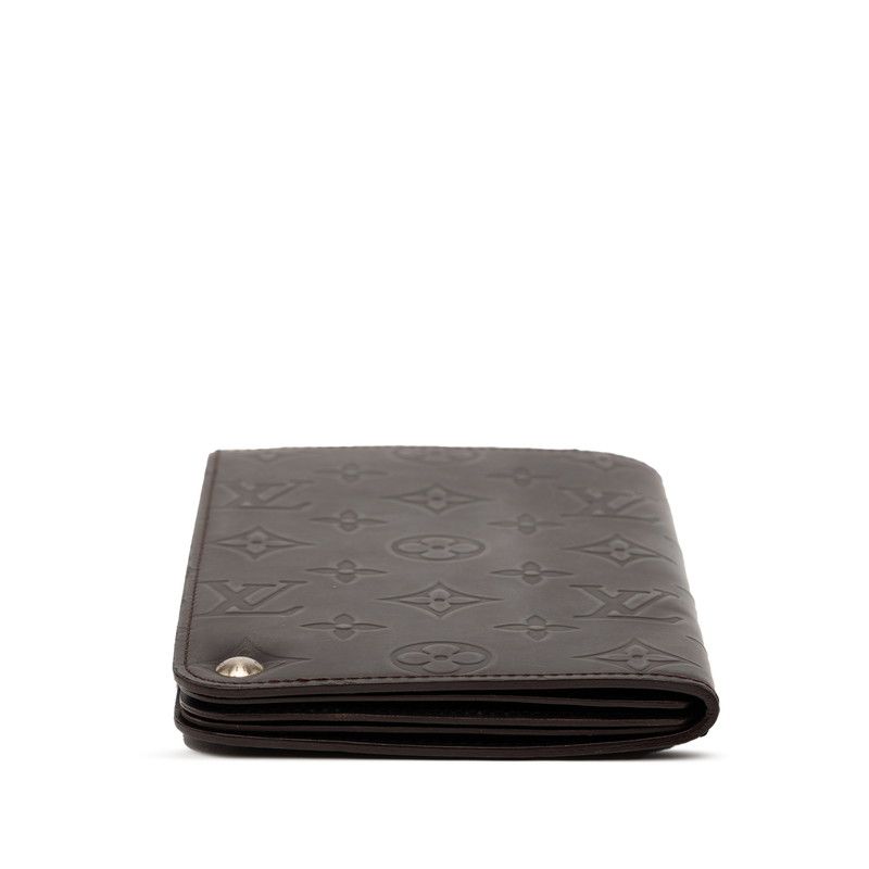 Louis Vuitton Monogram Glace Hoist Brown Leather Coin Purse — view 3