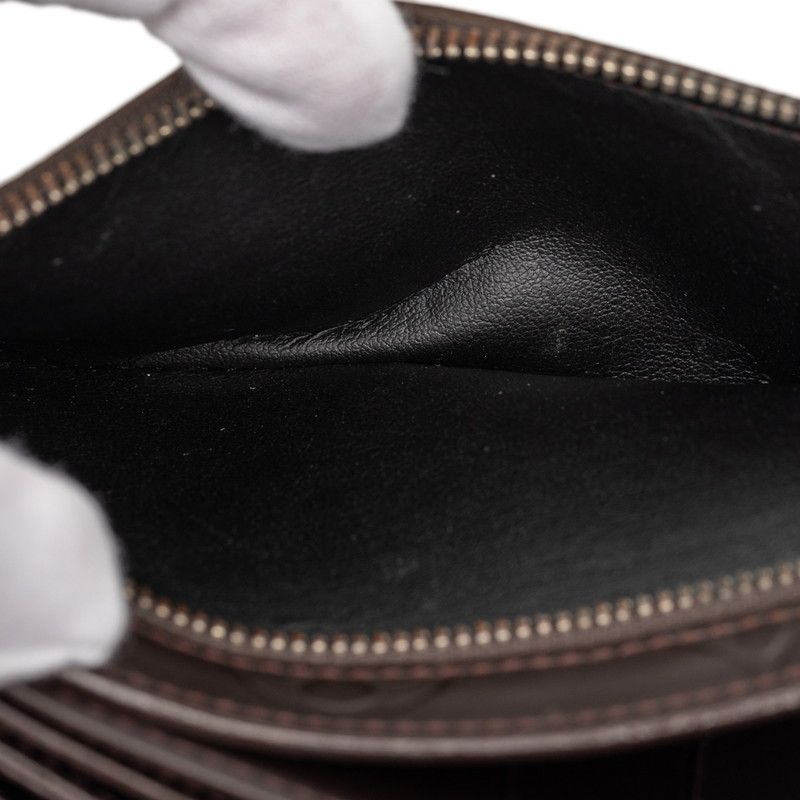 Louis Vuitton Monogram Glace Hoist Brown Leather Coin Purse — view 4