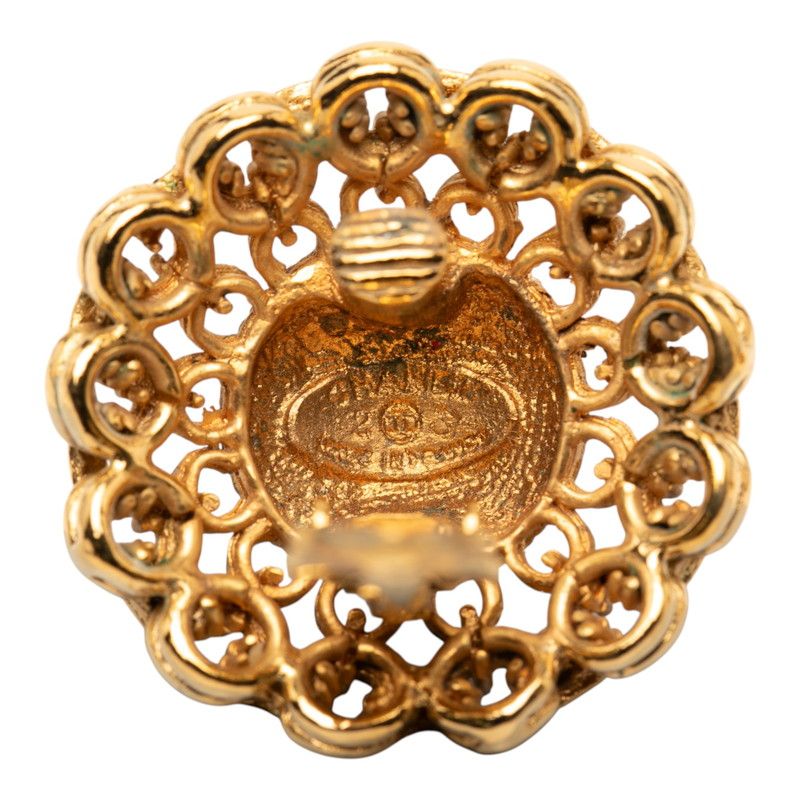 Chanel Vintage Castellane Collection Gold Plated Earrings — view 3