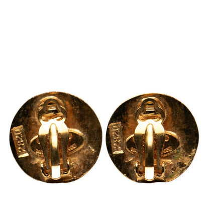 Chanel Vintage CC Logo Gold Plated Earrings — view 2