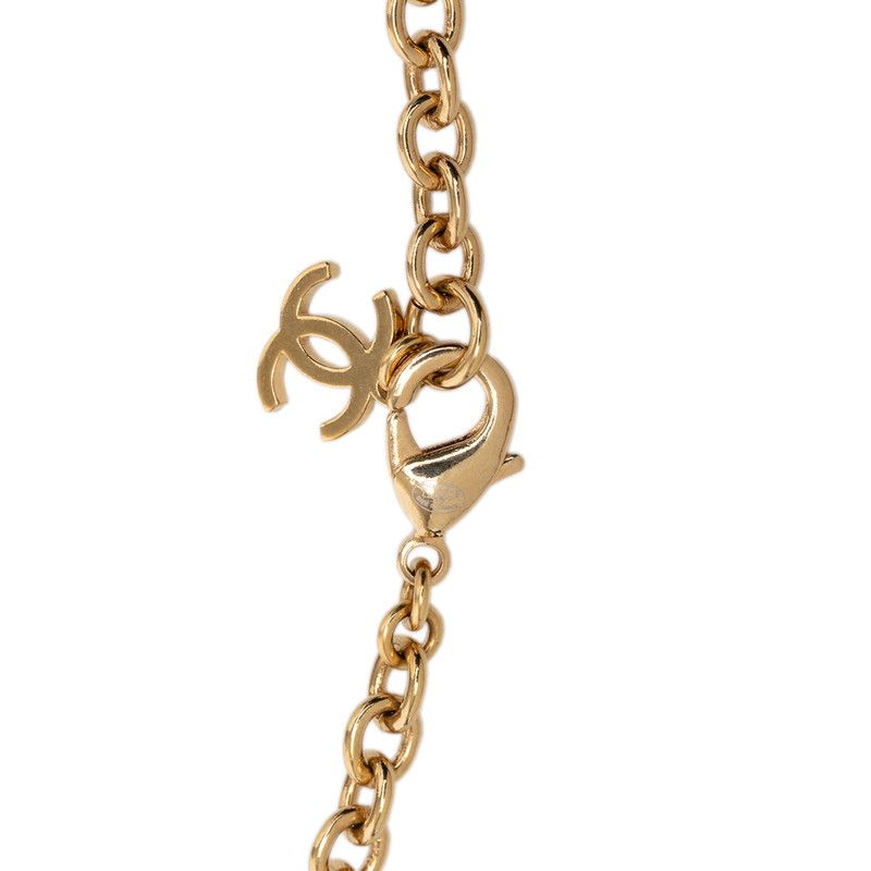Chanel CC Logo Heart Motif Gold Plated — view 4