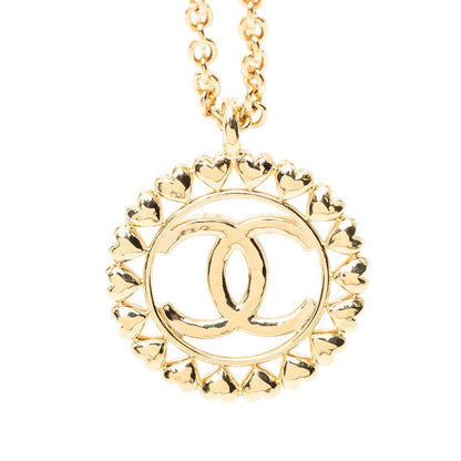 Chanel CC Logo Heart Motif Gold Plated — view 2