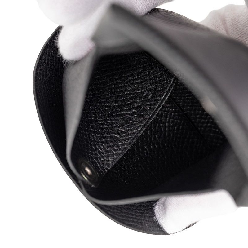 Hermes Bastia Coin Purse Black Veau Epsom — view 5