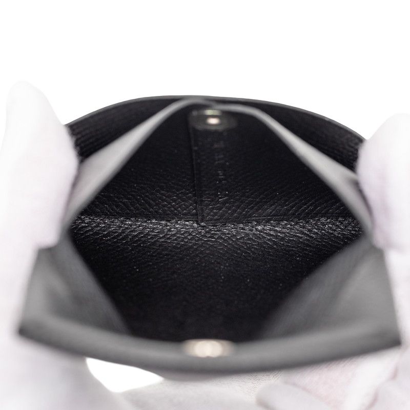 Hermes Bastia Coin Purse Black Veau Epsom — view 4