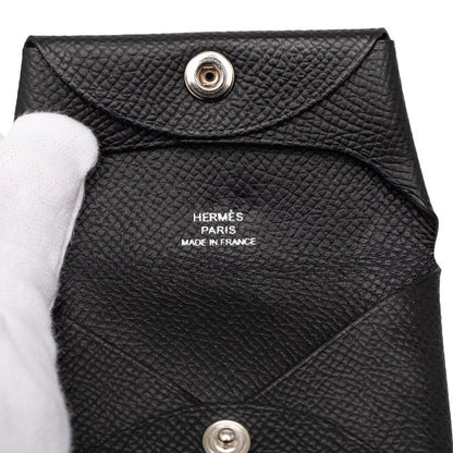 Hermes Bastia Coin Purse Black Veau Epsom — view 6
