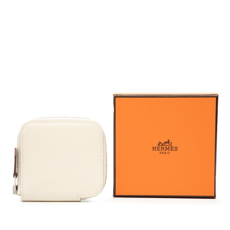 Hermes Azap Mini Silk in Nata Ivory Veau Coin Purse — view 7