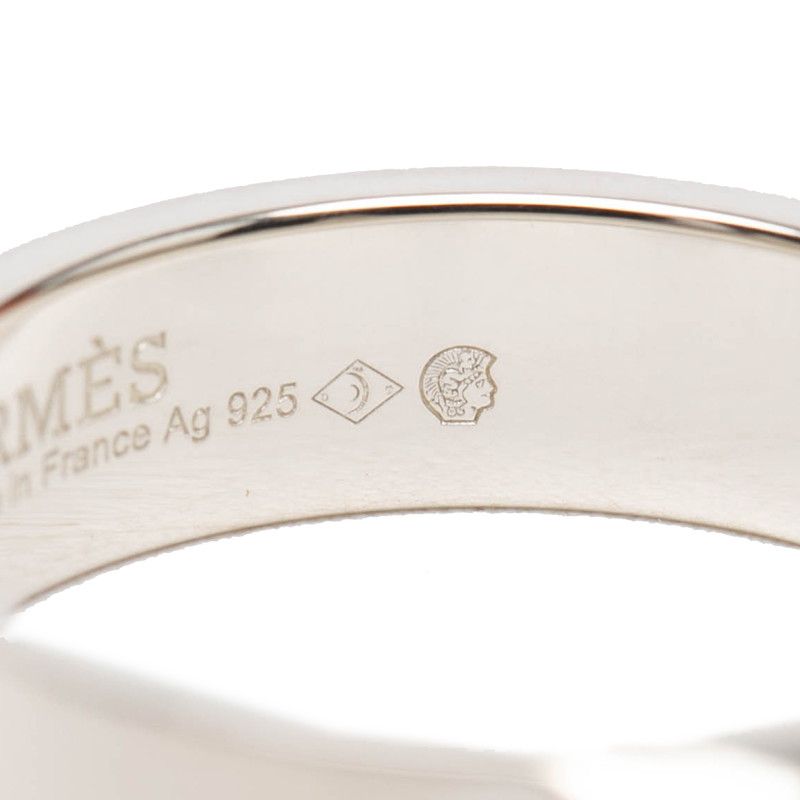 Hermes Collier de Chien PM Ring 54 Silver — view 6