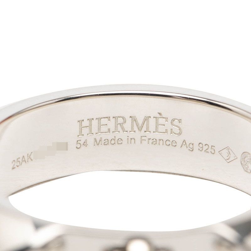 Hermes Collier de Chien PM Ring 54 Silver — view 5