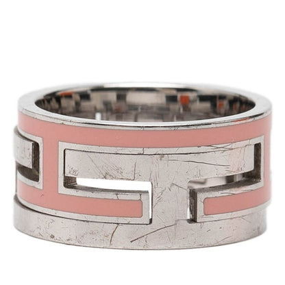Hermes Moubouche Ring 52 Silver Pink — view 2