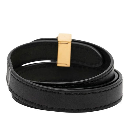Louis Vuitton Bracelet Black Leather — view 3