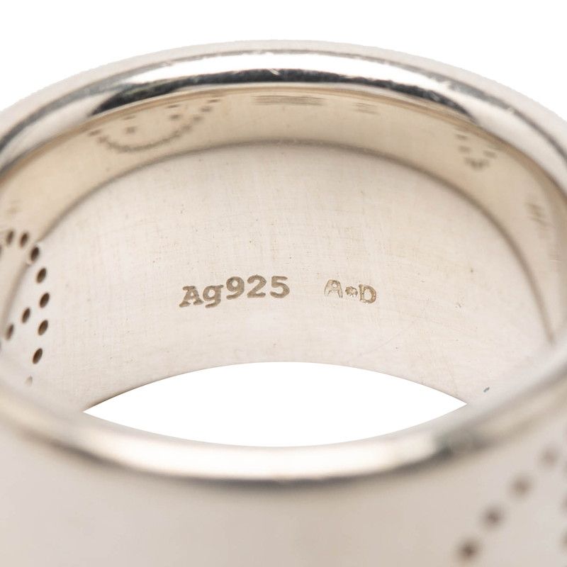 Hermes Eclipse Ribbon Ring 51 Silver — view 6