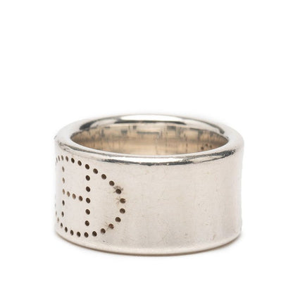 Hermes Eclipse Ribbon Ring 51 Silver — view 2