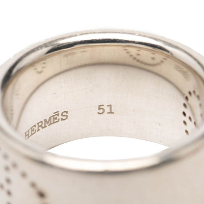 Hermes Eclipse Ribbon Ring 51 Silver — view 7