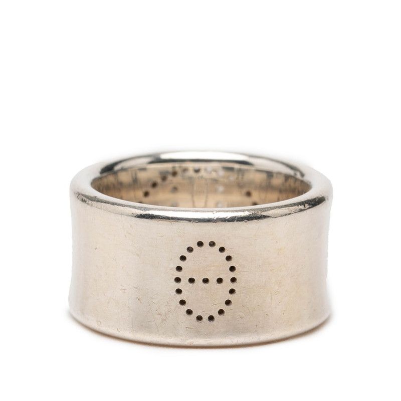 Hermes Eclipse Ribbon Ring 51 Silver — view 4