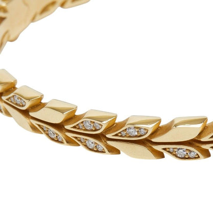 Tiffany & Co. Victoria Vine Hinge Bangle Bracelet Gold 18K Yellow — view 3