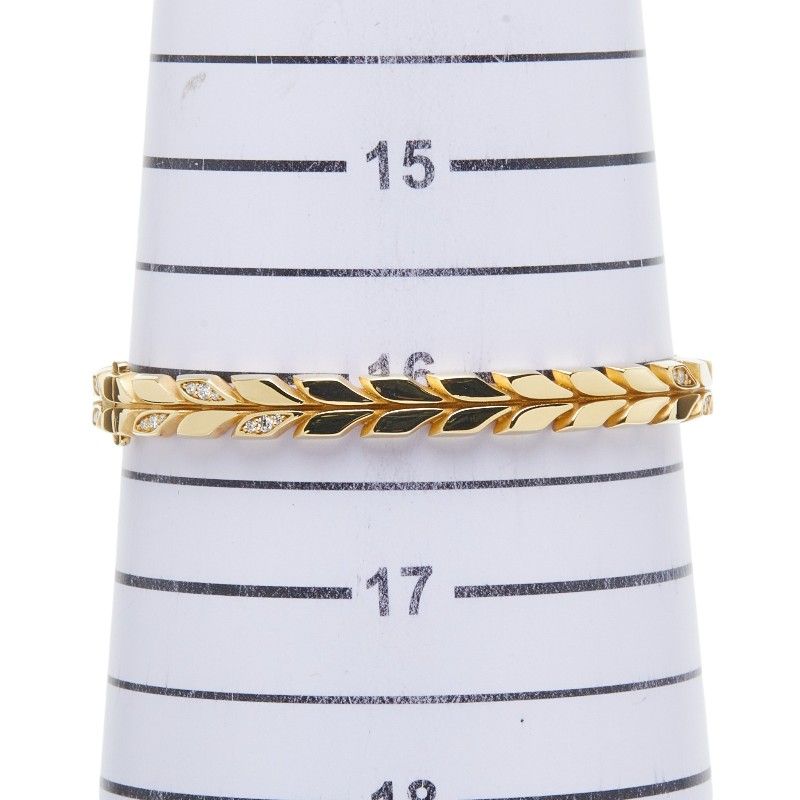 Tiffany & Co. Victoria Vine Hinge Bangle Bracelet Gold 18K Yellow — view 6