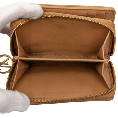 Louis Vuitton Monogram Embossed Portefeuille Camel Brown Lamb Leather — view 4