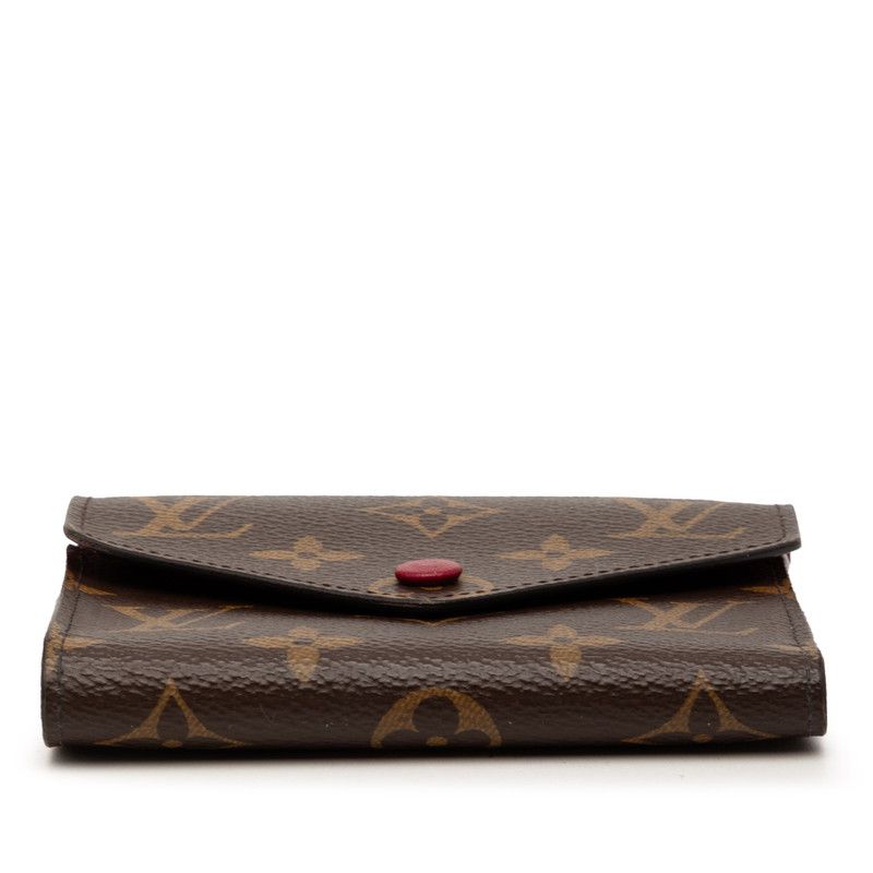 Louis Vuitton Monogram Portefeuille Victorine Brown Fuchsia Leather — view 3