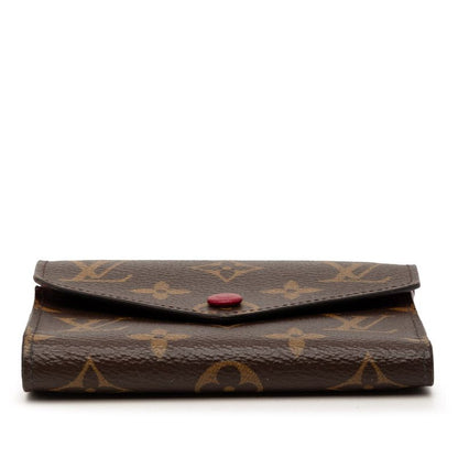 Louis Vuitton Monogram Portefeuille Victorine Brown Fuchsia Leather — view 3