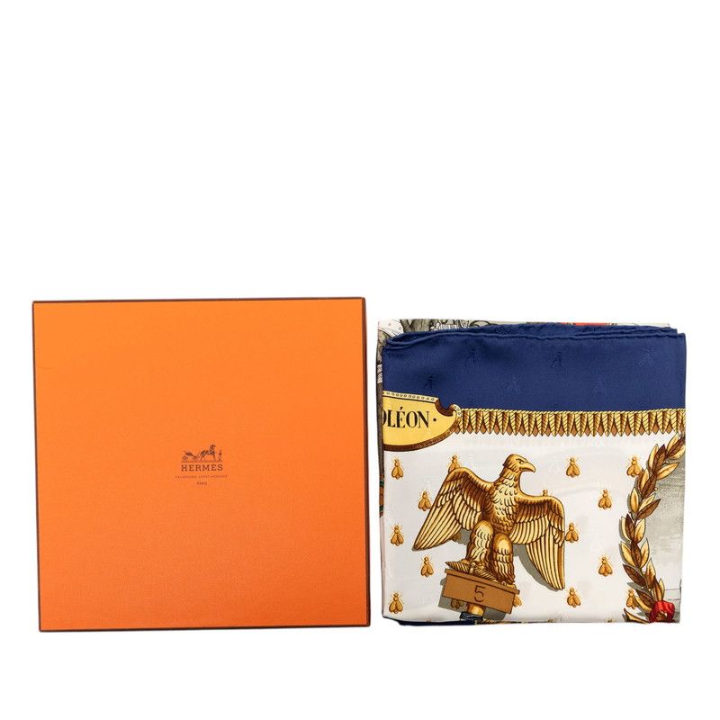 Hermes Carre 90 Napoleon Multicolor Silk Scarf — view 9