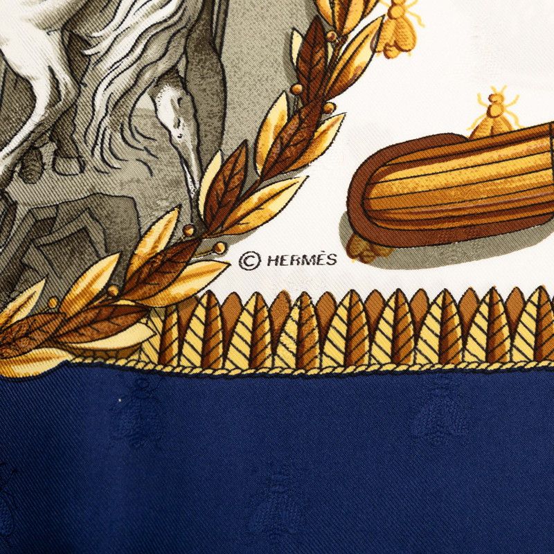 Hermes Carre 90 Napoleon Multicolor Silk Scarf — view 7