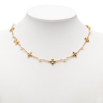 Louis Vuitton Necklace A Gold Plated Faux Pearl — view 6