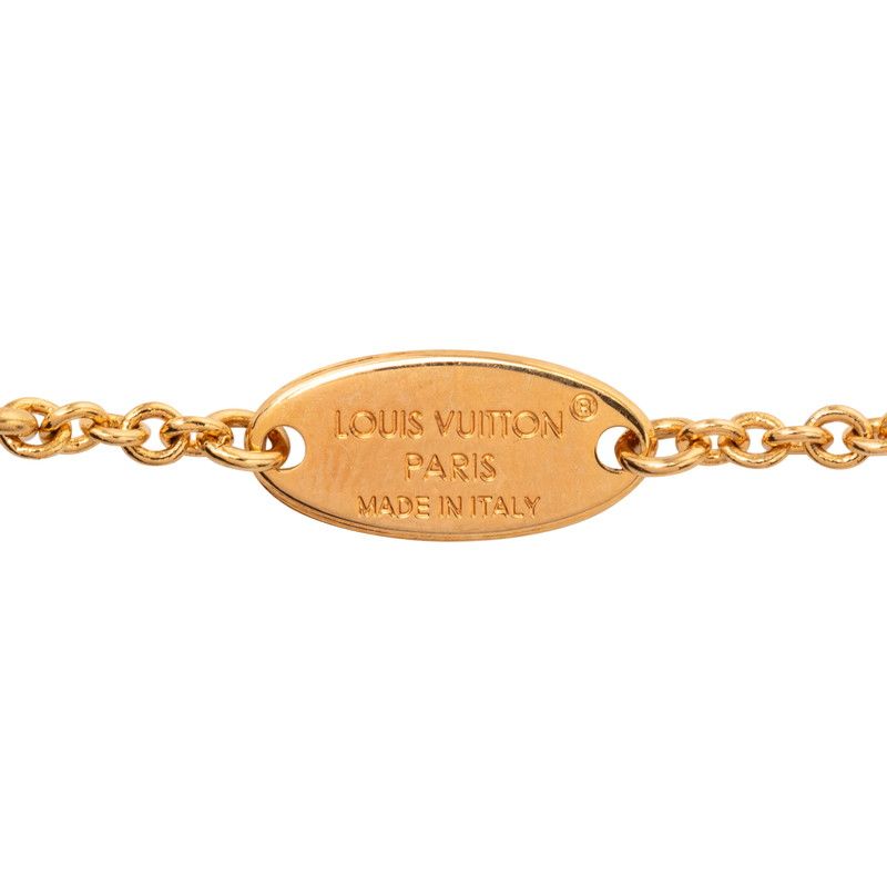 Louis Vuitton Necklace a Gold Plated Faux Pearl — view 4