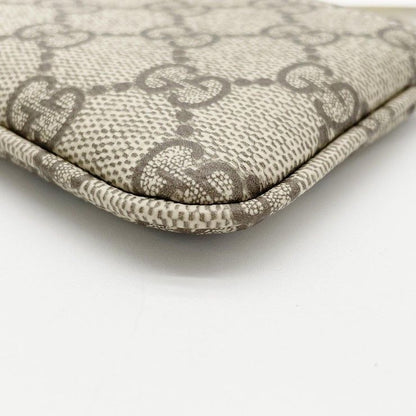 Gucci Coin Case GG Supreme Beige Brown Leather — view 4