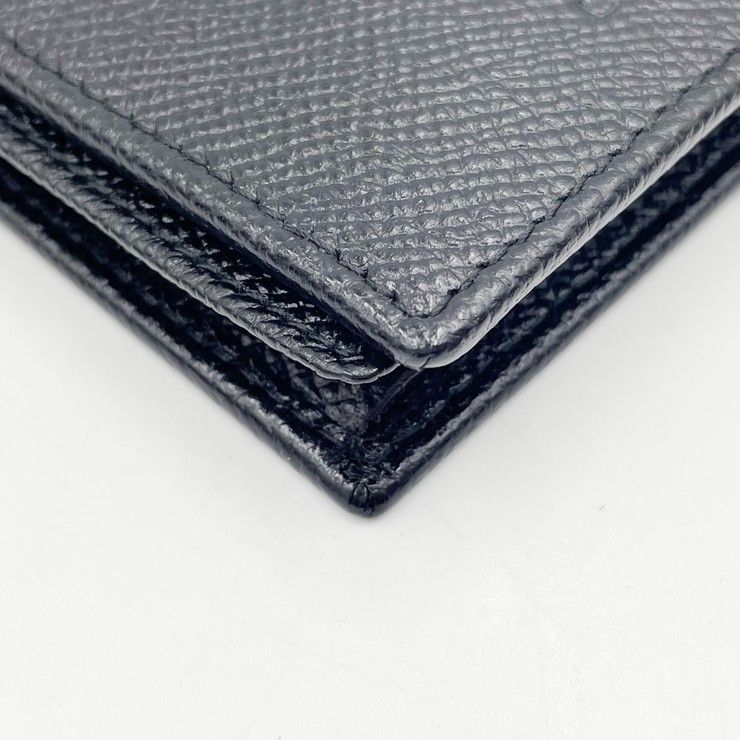 Bvlgari Wallet Black Leather Bifold — view 4