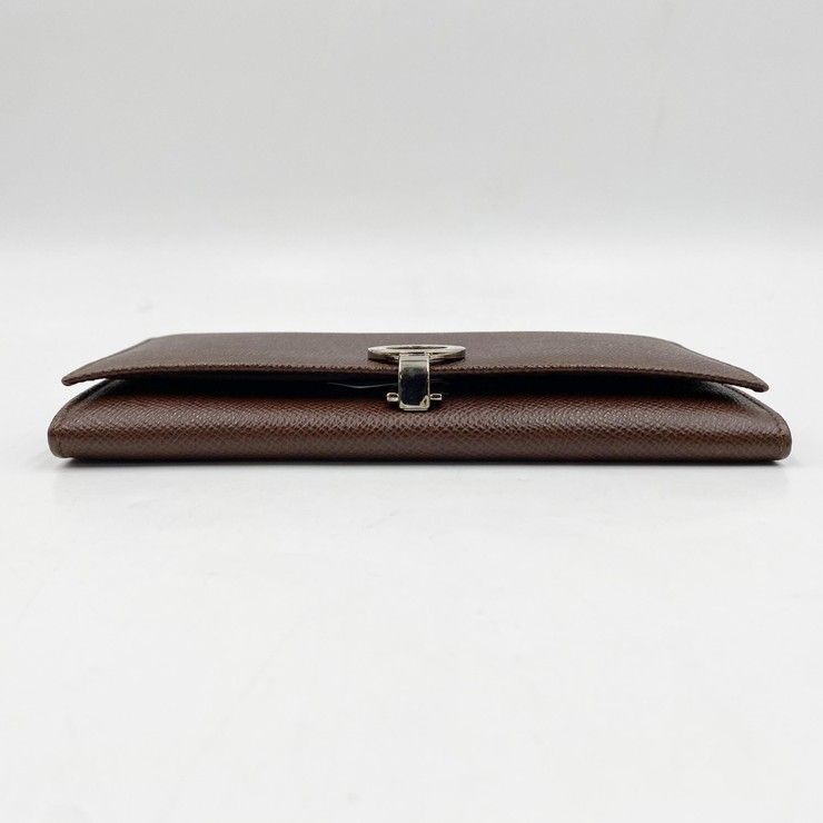 Bvlgari Wallet Brown Leather Logo Clip Bifold — view 3