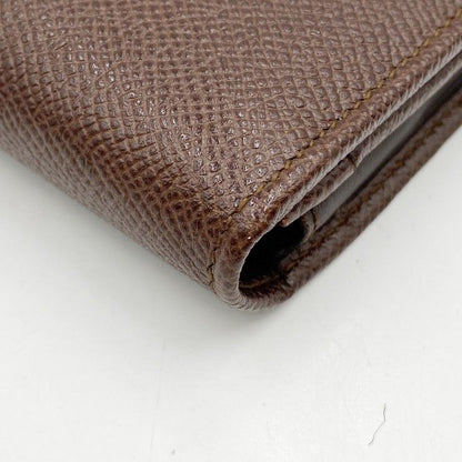 Bvlgari Wallet Brown Leather Logo Clip Bifold — view 5