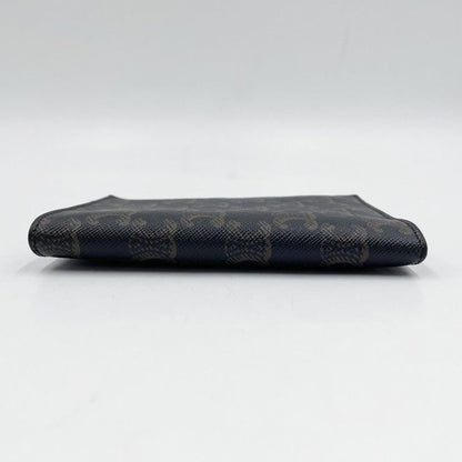 Celine Passport Case Triomphe Black Tan Canvas X — view 3