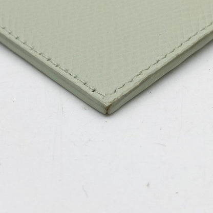 Celine Card Coin Case Fragment Pastel Green Leather Gold — view 4
