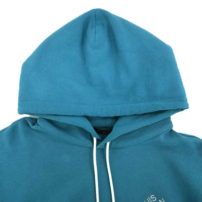 Louis Vuitton Signature Embroidered Pullover Hoodie Blue Sweater — view 4