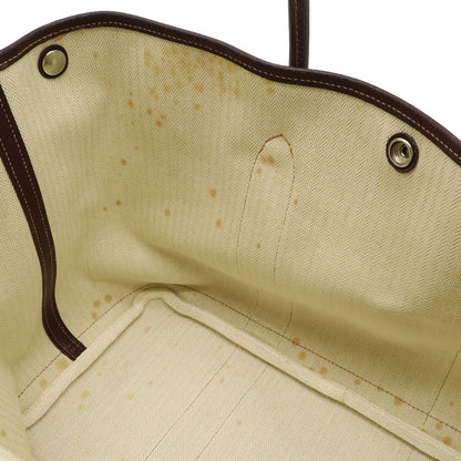 Hermes Garden Party PM Tote Bag Amazonia Leather Dark Khaki Brown — view 8