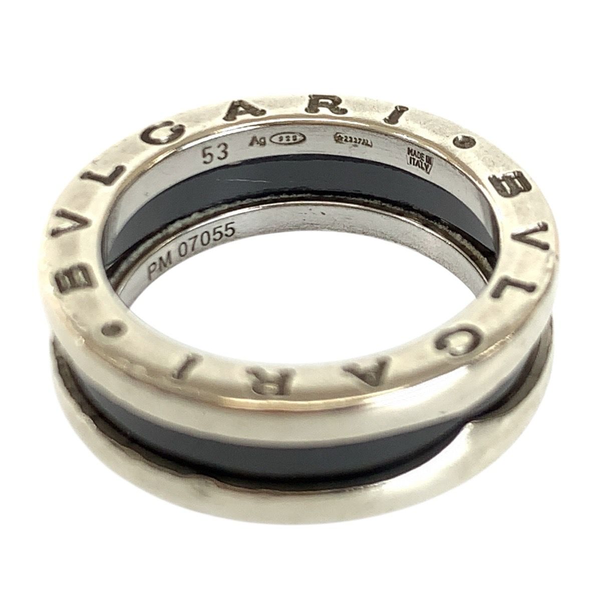 Bvlgari Zero One Save the Children Silver Black Ceramic Ring — view 9