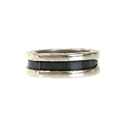 Bvlgari Zero One Save the Children Silver Black Ceramic Ring — view 5