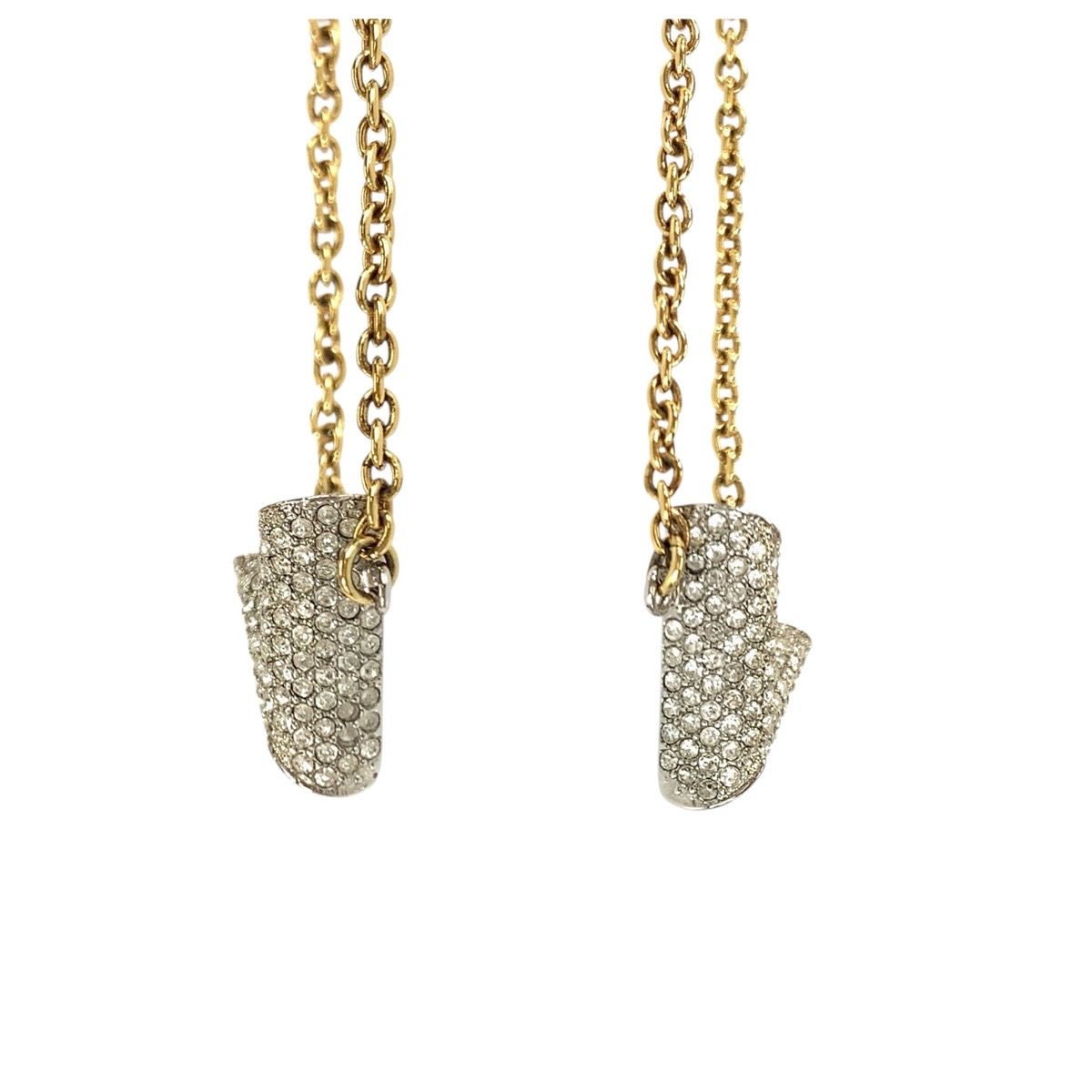 Louis Vuitton Essential Strass Gold Silver Metal Crystal Bracelet — view 4