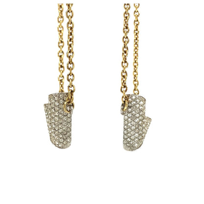 Louis Vuitton Essential Strass Gold Silver Metal Crystal Bracelet — view 4