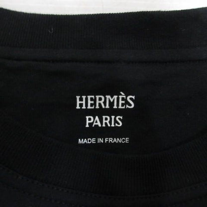 Hermes RE Boucles Short Sleeve Print T-Shirt 40 Black Top — view 4