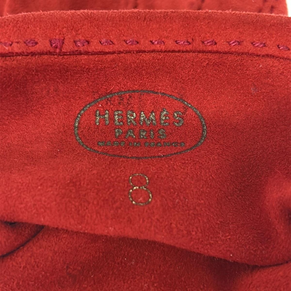 Hermes Gloves Red — view 4